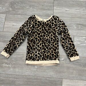 H&M Girl’s Leopard Animal Print Pull-Over Sweater